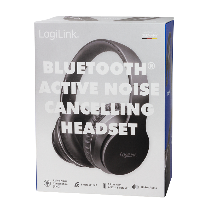 LogiLink BT0053 hoofdtelefoon/headset Draadloos Hoofdband Muziek Bluetooth Zwart - Afbeelding 8