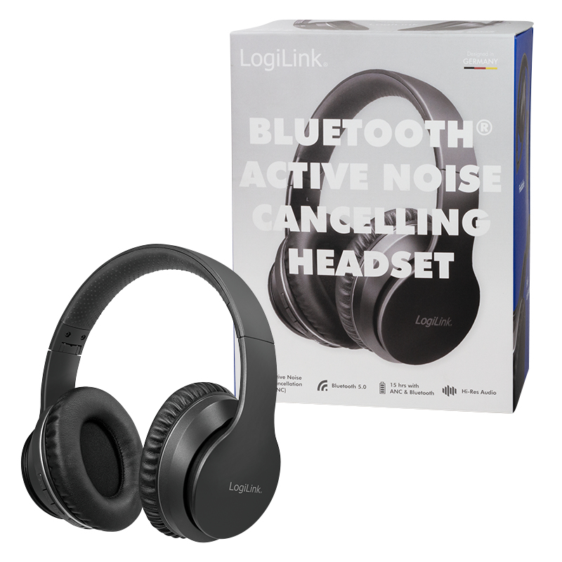 LogiLink BT0053 hoofdtelefoon/headset Draadloos Hoofdband Muziek Bluetooth Zwart - Afbeelding 9