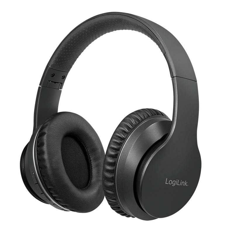 LogiLink BT0053 hoofdtelefoon/headset Draadloos Hoofdband Muziek Bluetooth Zwart - Afbeelding 2