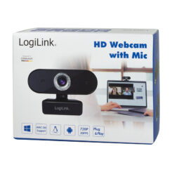 LogiLink UA0368 webcam 1280 x 720 Pixels USB 2.0 Zwart - Afbeelding 10