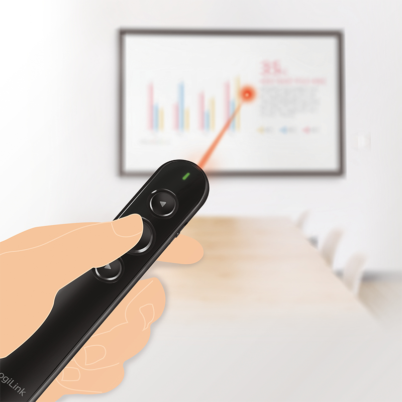 LogiLink ID0190 Draadloze presenter RF Zwart - Afbeelding 8