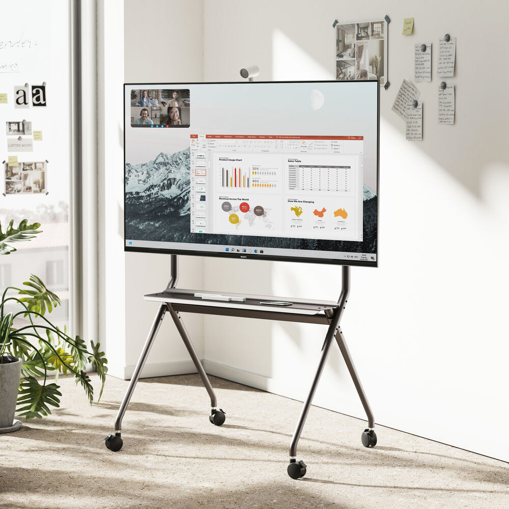 ACT Verrijdbare tv/monitor vloersteun, 50” t/m 86”, VESA - Afbeelding 4