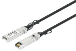 Intellinet 508483 InfiniBand en Glasvezelkabel 5 m SFP+ Zwart, Zilver