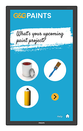 Philips 3000 series 24BDL3751T/00 beeldkrant Interactief flatscreen 60,5 cm (23.8") LCD Wifi 250 cd/m² Full HD Zwart Touchscreen Type processor Android - Afbeelding 2