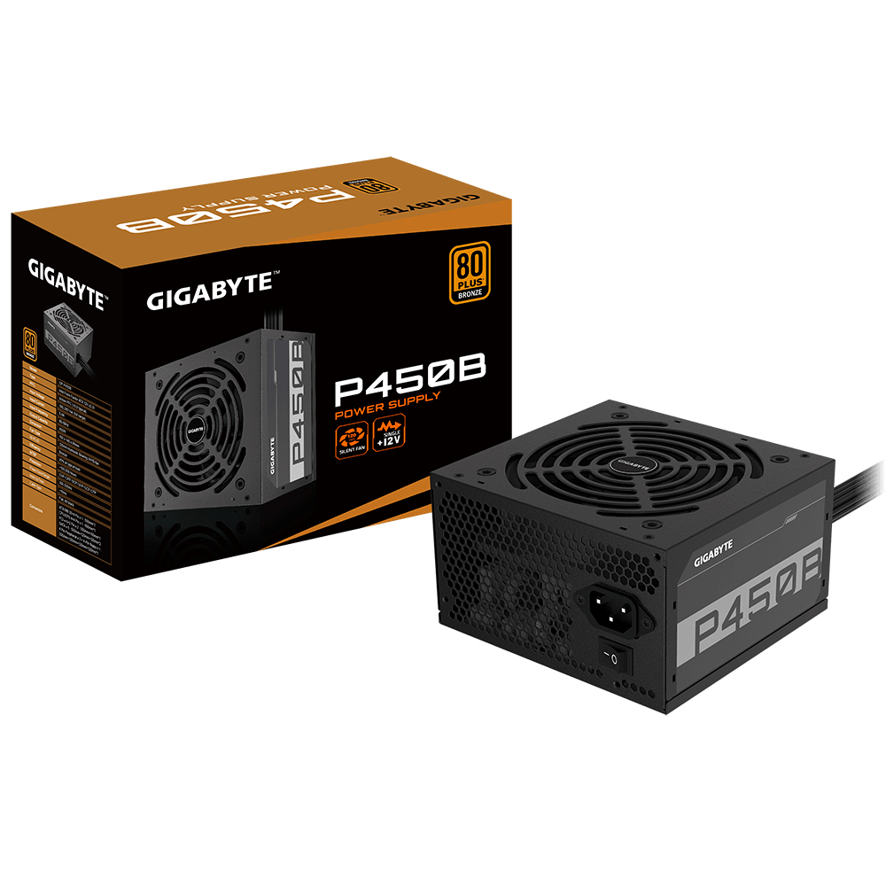 GIGABYTE P450B power supply unit 450 W 20+4 pin ATX ATX Zwart - Afbeelding 6