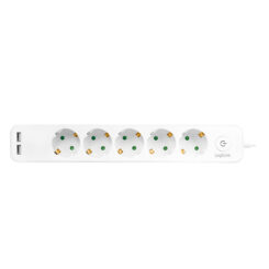 LogiLink LPS249U power uitbreiding 1,5 m 5 AC-uitgang(en) Binnen Wit - Afbeelding 3