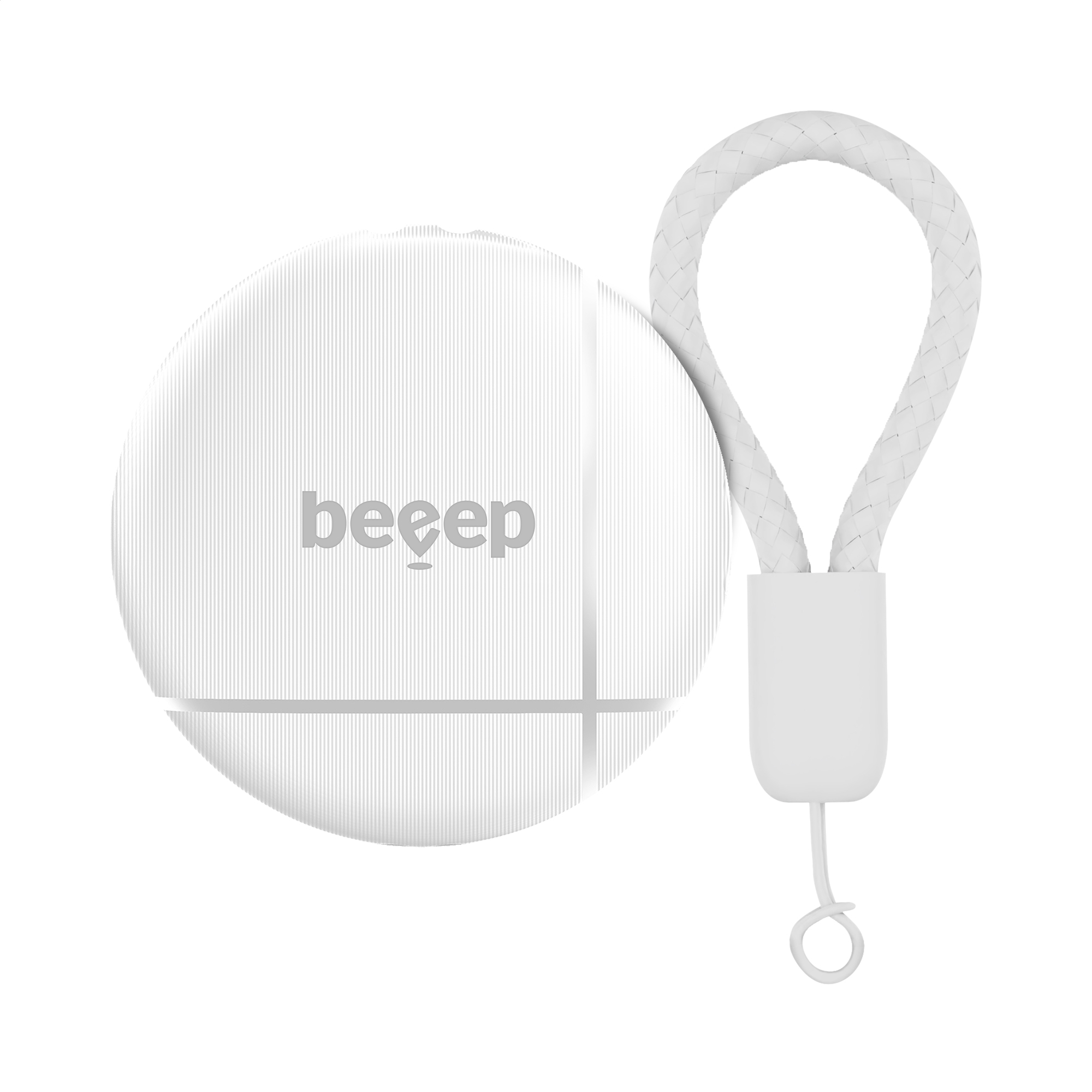 Beeep BeTag Find My Tracker White & Keychain White - 1 pack