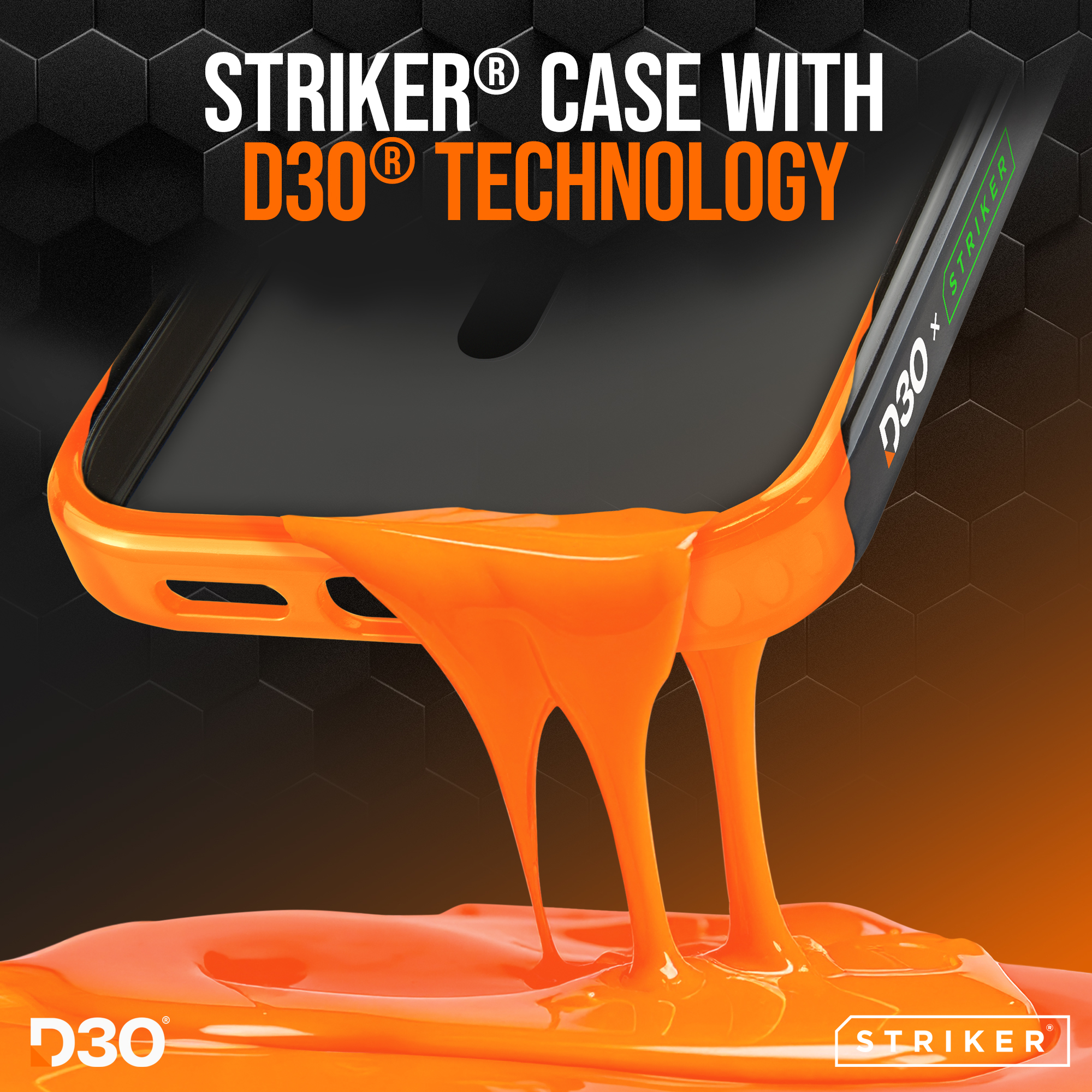 Striker X-Core - D3O Xtreme Impact Mag Case - Black - Samsung A36 5G/A56 5G - Afbeelding 4
