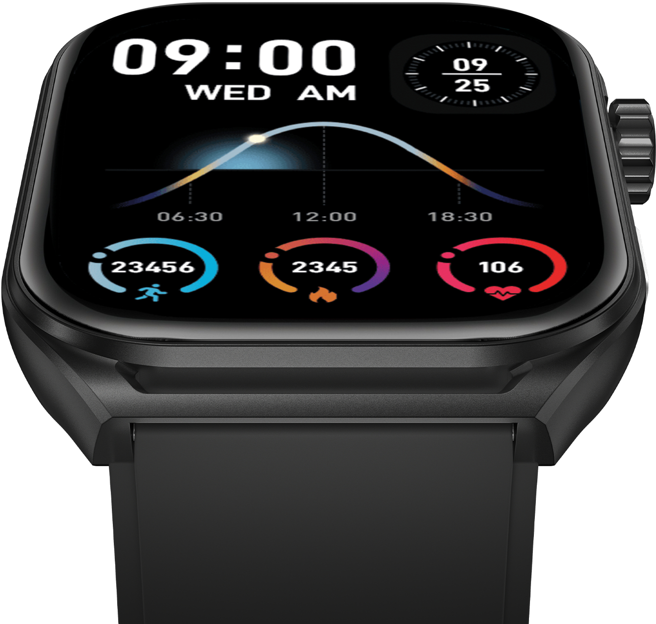 KSIX Urban Move Smartwatch Black - Afbeelding 2