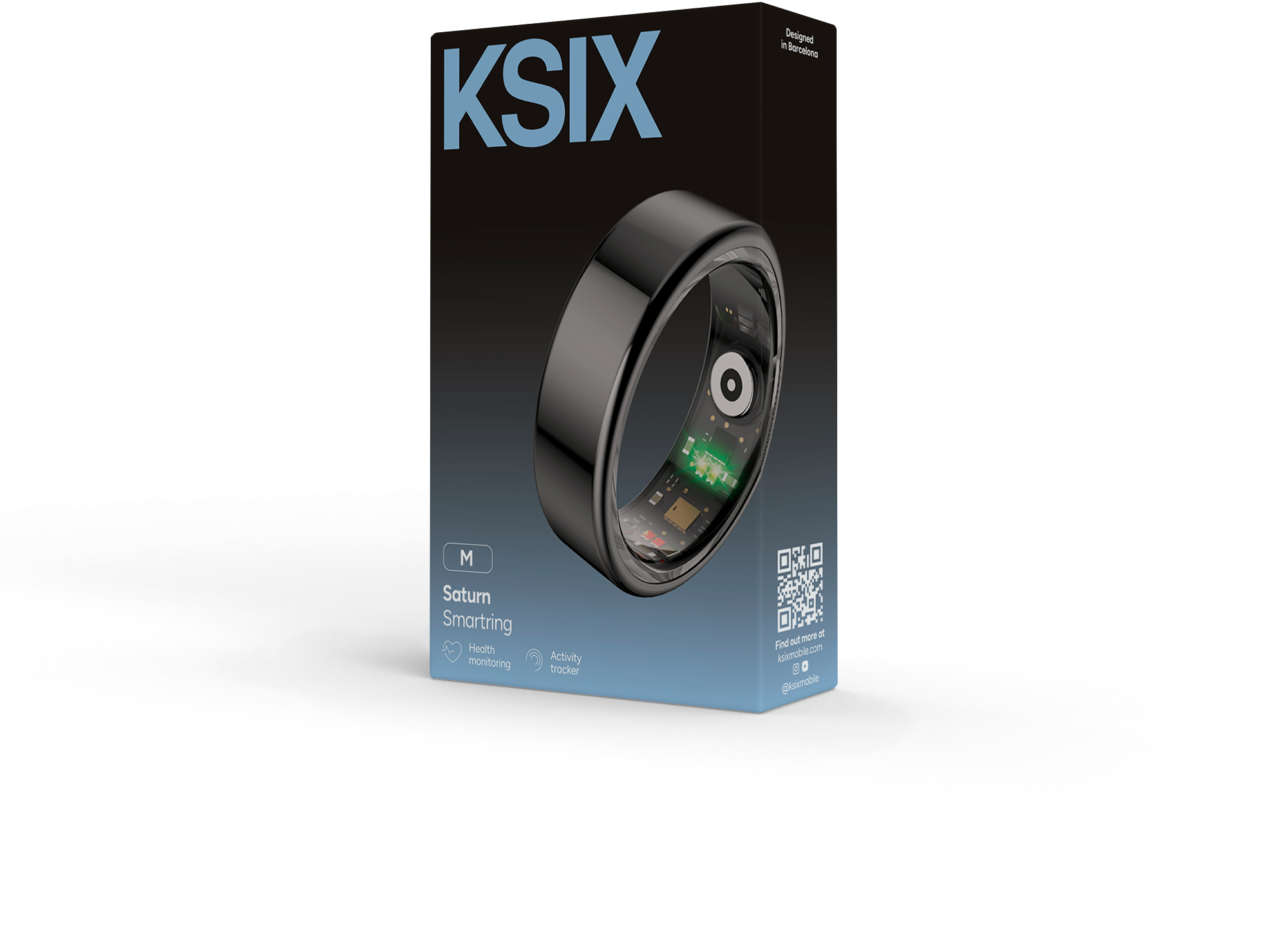 KSIX Smart Ring Black M - Afbeelding 7