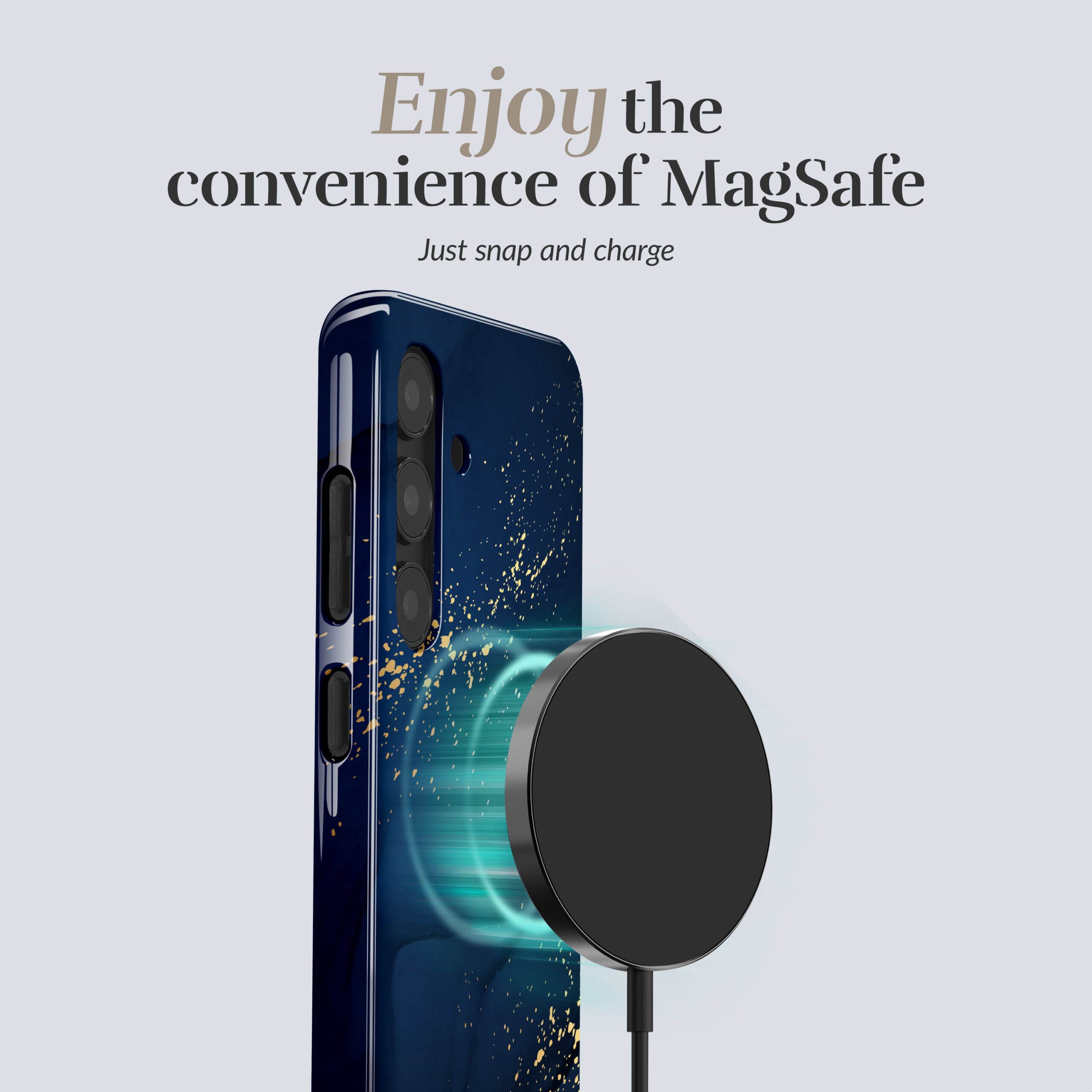 MIO Midnight Sparkle Magsafe Compatible for Samsung A17 (4G/5G) - Afbeelding 2