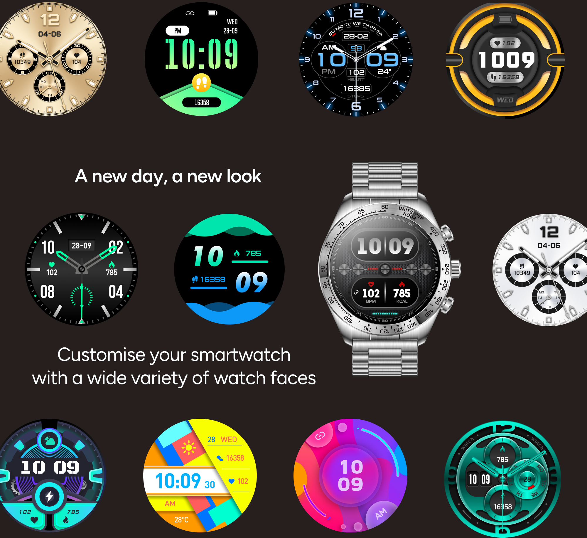 KSIX Smartwatch Elite with AMOLED-display Silver - Afbeelding 9