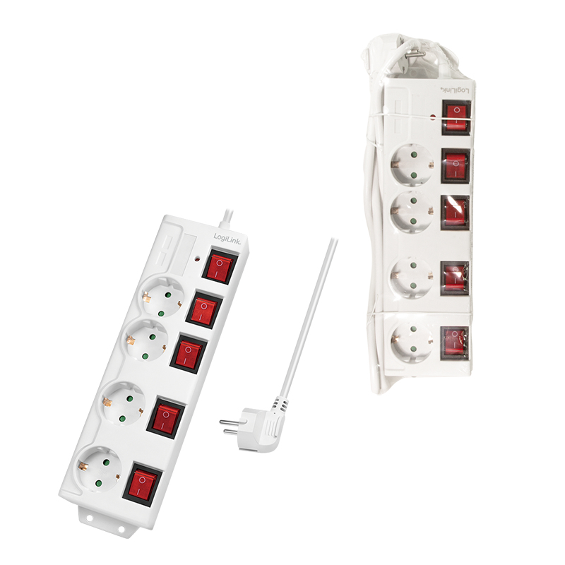 LogiLink LPS252 power uitbreiding 1,5 m 4 AC-uitgang(en) Binnen Wit - Afbeelding 5
