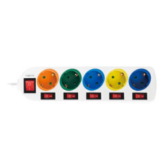 LogiLink LPS258 power uitbreiding 1,5 m 5 AC-uitgang(en) Binnen Wit - Afbeelding 3