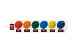 LogiLink LPS259 power uitbreiding 1,5 m 6 AC-uitgang(en) Binnen Wit - Afbeelding 3