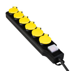 LogiLink LPS256 power uitbreiding 1,5 m 6 AC-uitgang(en) Buiten Zwart, Geel - Afbeelding 3