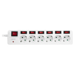 LogiLink LPS250 power uitbreiding 1,5 m 6 AC-uitgang(en) Binnen Wit - Afbeelding 3