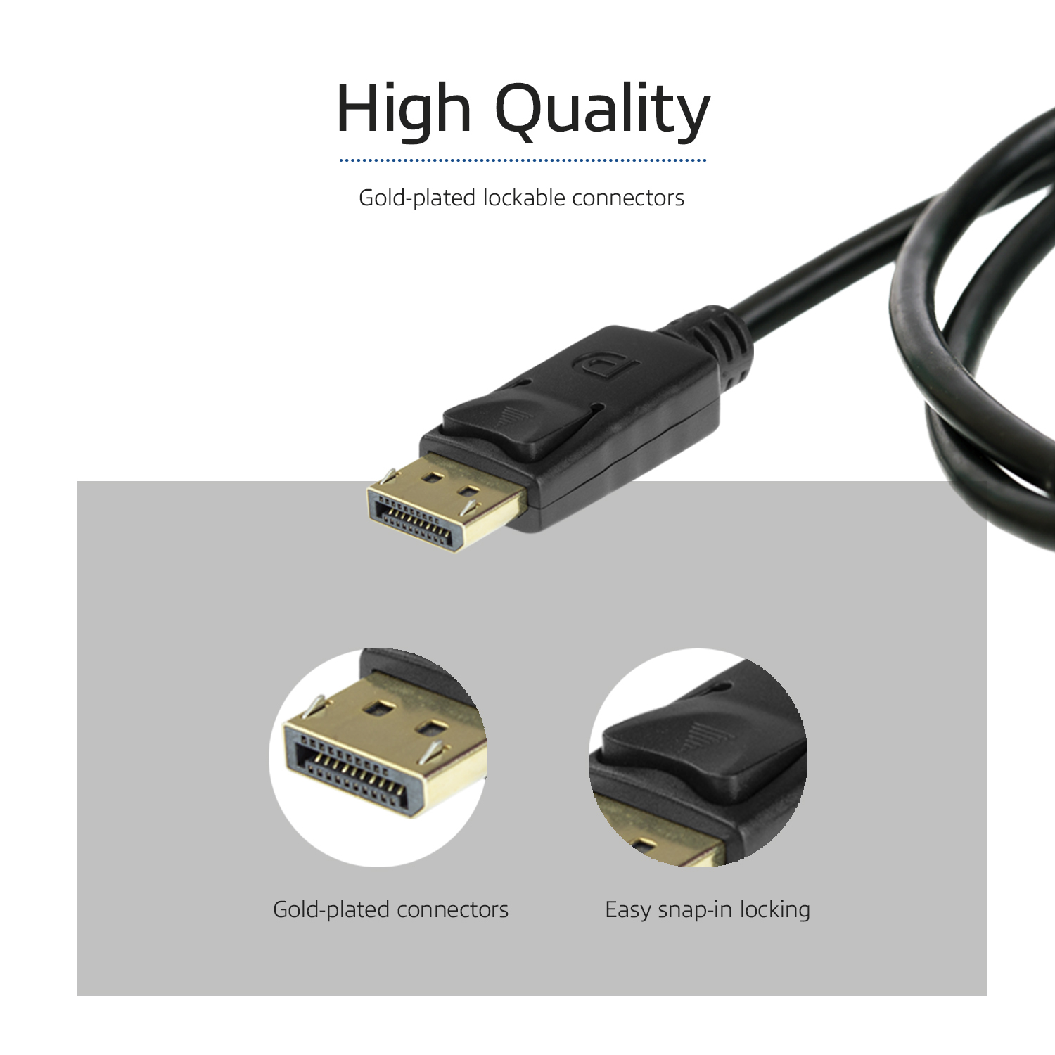 ACT DisplayPort 1.4 kabel 8K, 1m - Afbeelding 5