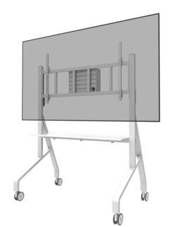 Neomounts FL50-575WH1 TV trolley 65-110" - snelle installatie - TÜV