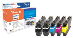 Peach PI500-274 inktcartridge 5 stuk(s) Compatibel Zwart, Cyaan, Magenta, Geel