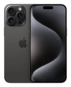 Forza Refurbished Apple iPhone 15 Pro Max 5G 256GB Refurbished licht gebruikt Black titanium