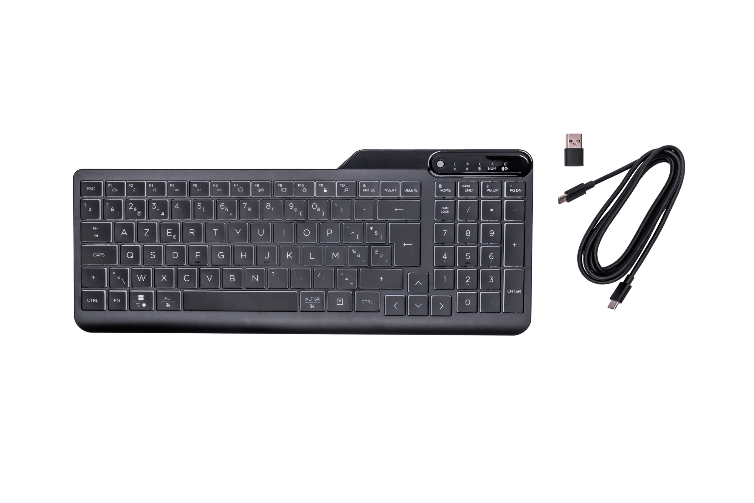 HP 400 backlit toetsenbord met kabel