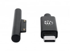 Manhattan USB-C naar Microsoft Surface oplaadkabel, 1,8 m, mannelijk naar mannelijk, 15V/3A, alleen laden (geen data), zwart, levenslange garantie - Afbeelding 4