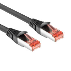 ACT Zwarte 20 meter PVC U/FTP CAT6A high flexibility tangle-free patchkabel snagless met RJ45 connectoren - Afbeelding 4