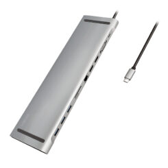 LogiLink UA0373 laptop dock & poortreplicator Bedraad USB 3.2 Gen 1 (3.1 Gen 1) Type-C Aluminium