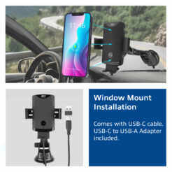 ACT Automatische smartphone autohouder met draadloze snellaadfunctie - Afbeelding 8