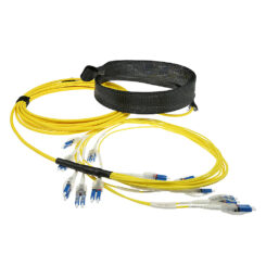ACT 3 meter Multimode 9/125 OS2 glasvezel prefabkabel 24F LC Polarity Twist - Afbeelding 3