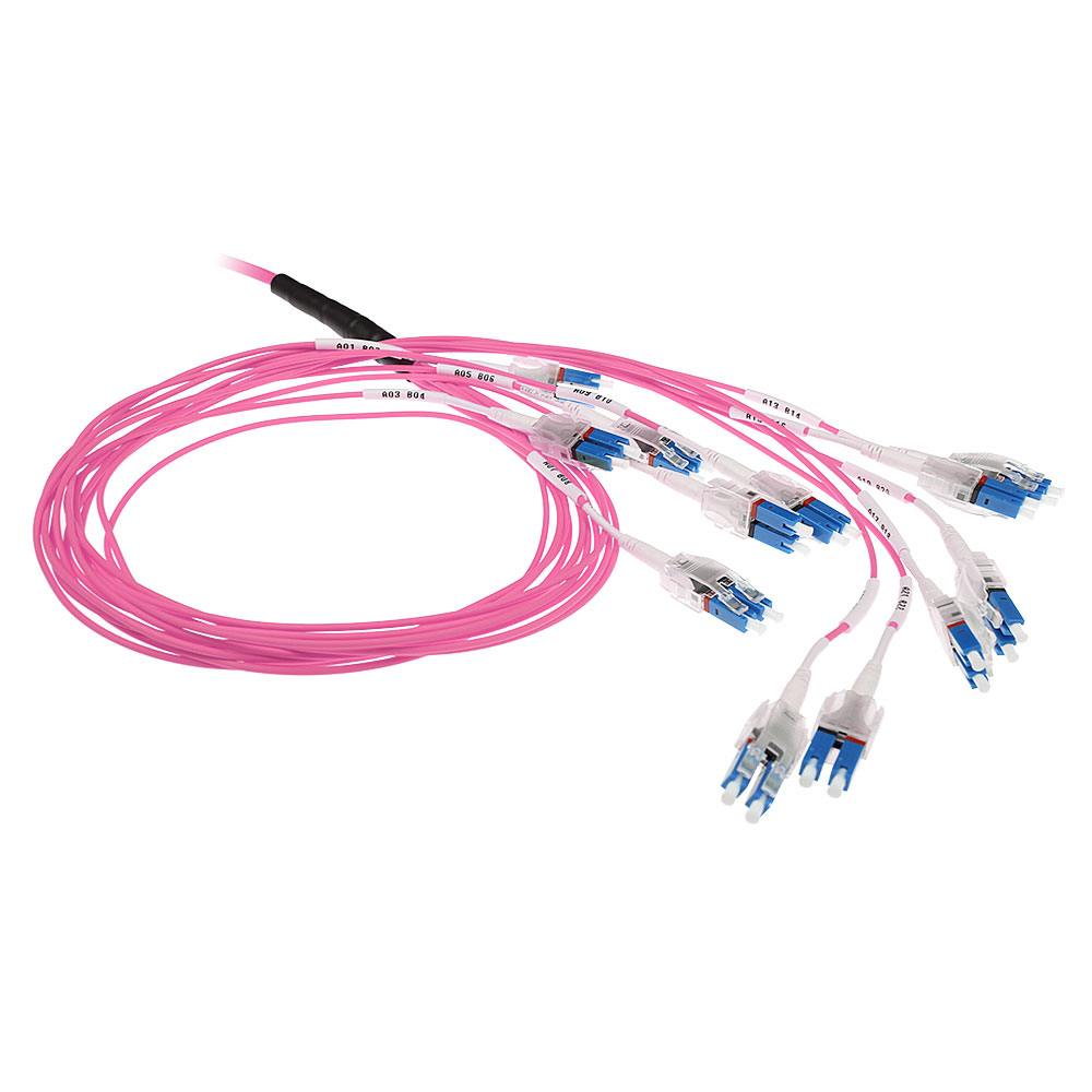 ACT 60 meter Multimode 50/125 OM4 glasvezel prefabkabel 24F LC Polarity Twist