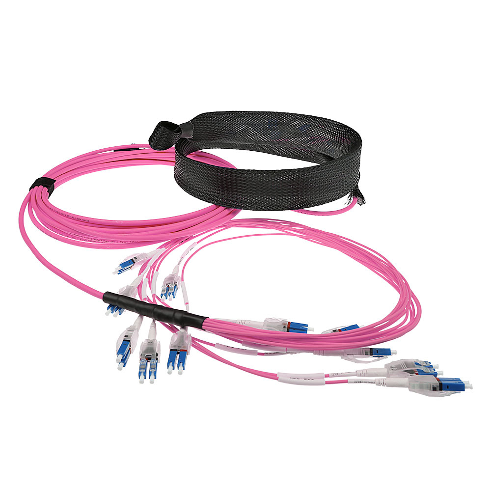 ACT 60 meter Multimode 50/125 OM4 glasvezel prefabkabel 24F LC Polarity Twist - Afbeelding 3