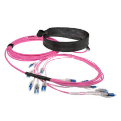 ACT 25 meter Multimode 50/125 OM4 glasvezel prefabkabel 24F LC Polarity Twist - Afbeelding 3