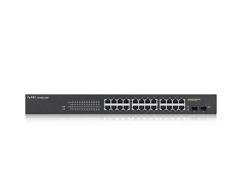 Zyxel GS1900-24HP Managed Gigabit Ethernet (10/100/1000) 1U Zwart - Afbeelding 3