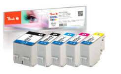 Peach 320402 inktcartridge 5 stuk(s) Compatibel Hoog (XL) rendement Zwart, Koraal, Magenta, Foto zwart, Geel