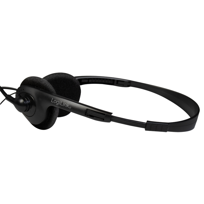 LogiLink HS0052 hoofdtelefoon/headset Bedraad Hoofdband Kantoor/callcenter Zwart - Afbeelding 6