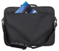 Manhattan Cambridge laptoptas 15,6", laptoptas met volledige opening, zwart, LAGE KOSTEN, accessoirevak + achtervak, afneembare schouderriem, clamshell, equivalent aan Targus TAR300, 3 jaar garantie - Afbeelding 6