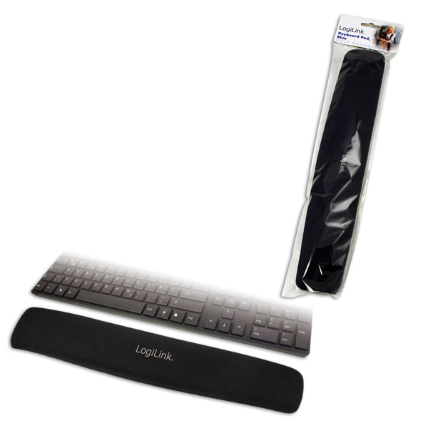 LogiLink ID0044 polssteun Nylon, Polyurethaan, Silicone Zwart - Afbeelding 3