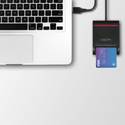 LogiLink CR0047 smart card reader Binnen USB 2.0 Zwart - Afbeelding 8