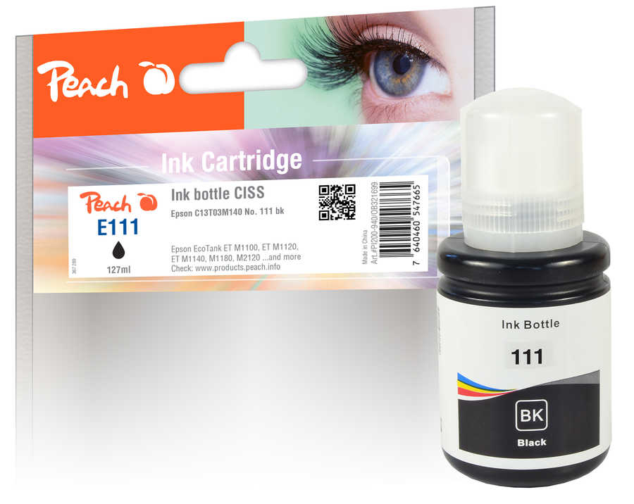Peach PI200-940 inktcartridge 1 stuk(s) Compatibel Zwart - Afbeelding 2