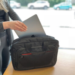 ACT Suburb schoudertas voor laptops tot 15,6", gemaakt van gerecyclede plastic flessen - Afbeelding 5