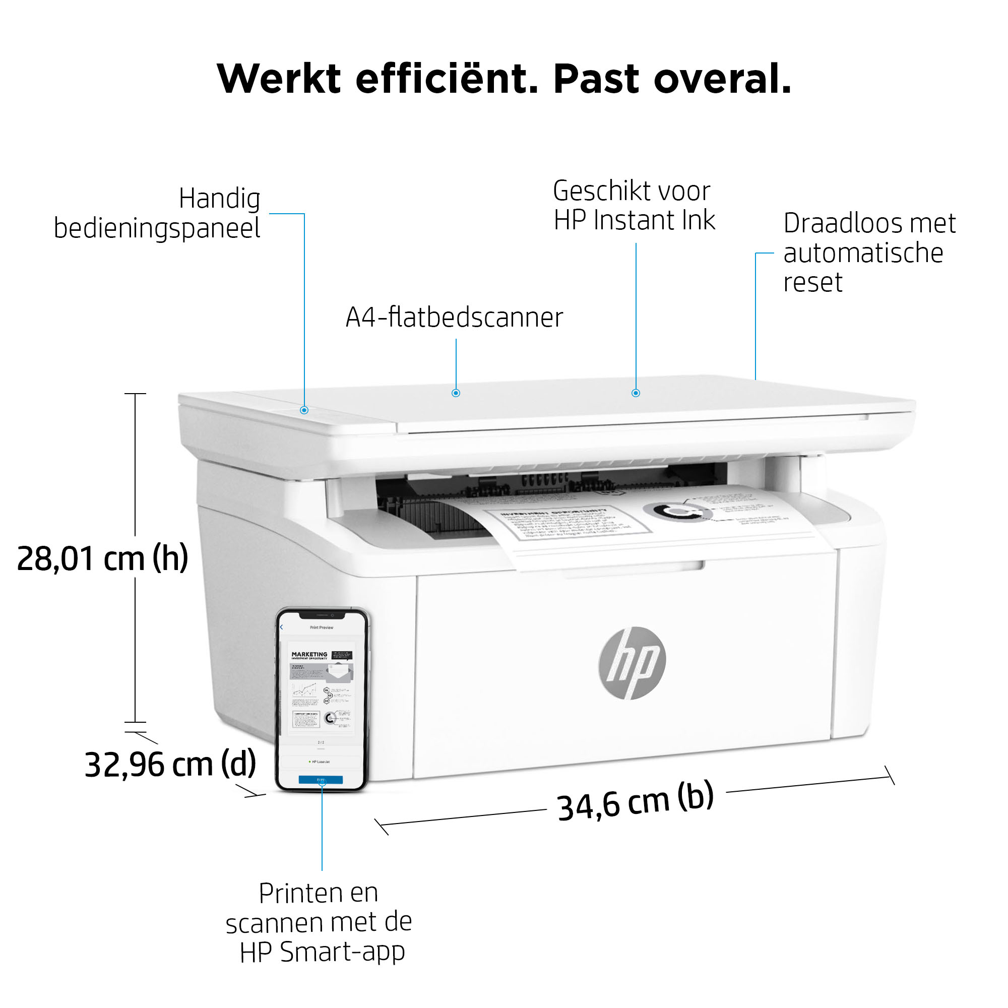 HP LaserJet MFP M140w printer - Afbeelding 11