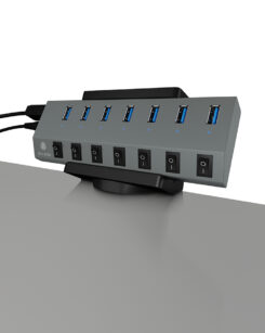 ICY BOX IB-MSA106-HH Passieve houder USB-hub Zwart - Afbeelding 6