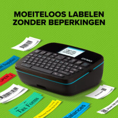 DYMO LabelManager Executive 640 CB draagbare labelprinterkit met draagtas en 3 labelcassettes | compacte QWERTY-labelmaker | Bluetooth- & USB-connectiviteit | compatibel met D1-labels - Afbeelding 6