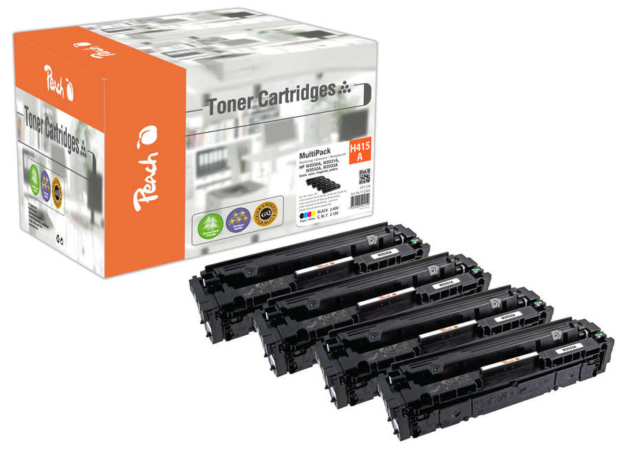 Peach PT1139 tonercartridge 4 stuk(s) Compatibel Zwart, Cyaan, Magenta, Geel - Afbeelding 2