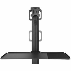 StarTech.com Mobiele Werkplek met Monitorsteun, CPU/PC Houder, Toetsenbord Lade - Ergonomisch Sta Bureau op Wielen - Mobiel Werkstation & Computermeubel - Mobiele Werkplek Trolley - Afbeelding 6