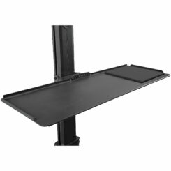 StarTech.com Mobiele Werkplek met Monitorsteun, CPU/PC Houder, Toetsenbord Lade - Ergonomisch Sta Bureau op Wielen - Mobiel Werkstation & Computermeubel - Mobiele Werkplek Trolley - Afbeelding 5