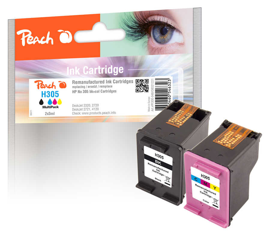 Peach PI300-948 inktcartridge 2 stuk(s) Compatibel Zwart, Magenta, Geel, Cyaan - Afbeelding 2