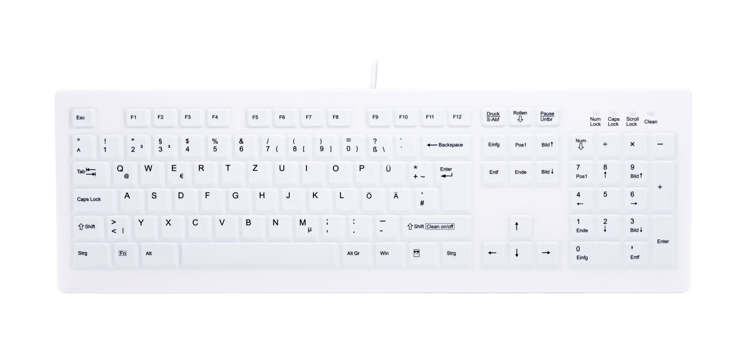 Contour Design Active Key AK-C8100F-U1-W/GE toetsenbord Medisch USB QWERTZ Duits Wit - Afbeelding 2